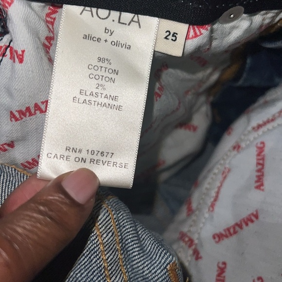 Alice & Olivia AO.LA Jeans size 25 - Picture 6 of 8